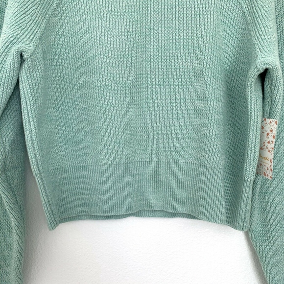 Free People Opaline Green Too Good Sweater - Picture 5 of 8